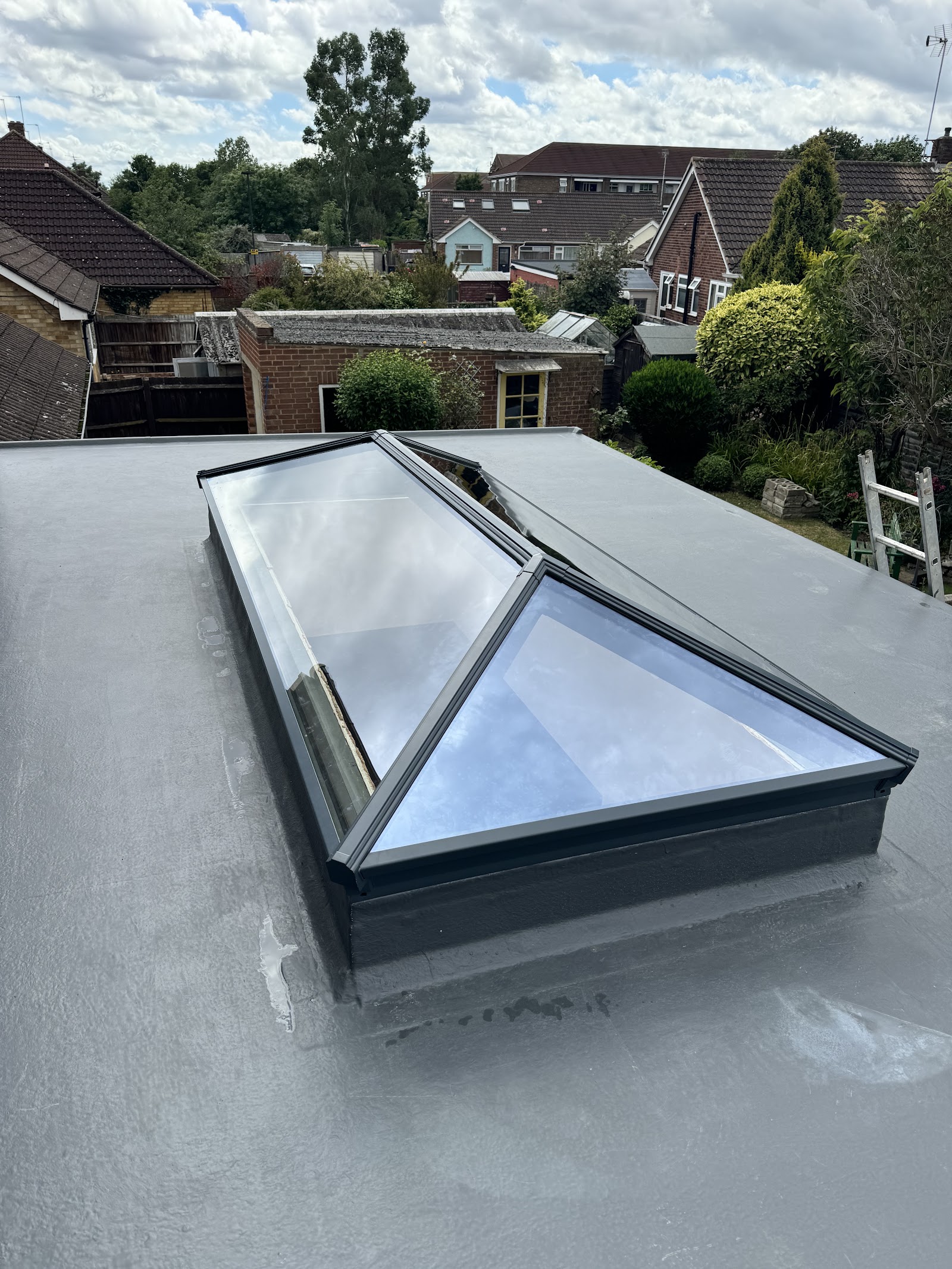 Flat Roof with Aluminium Roof Lantern